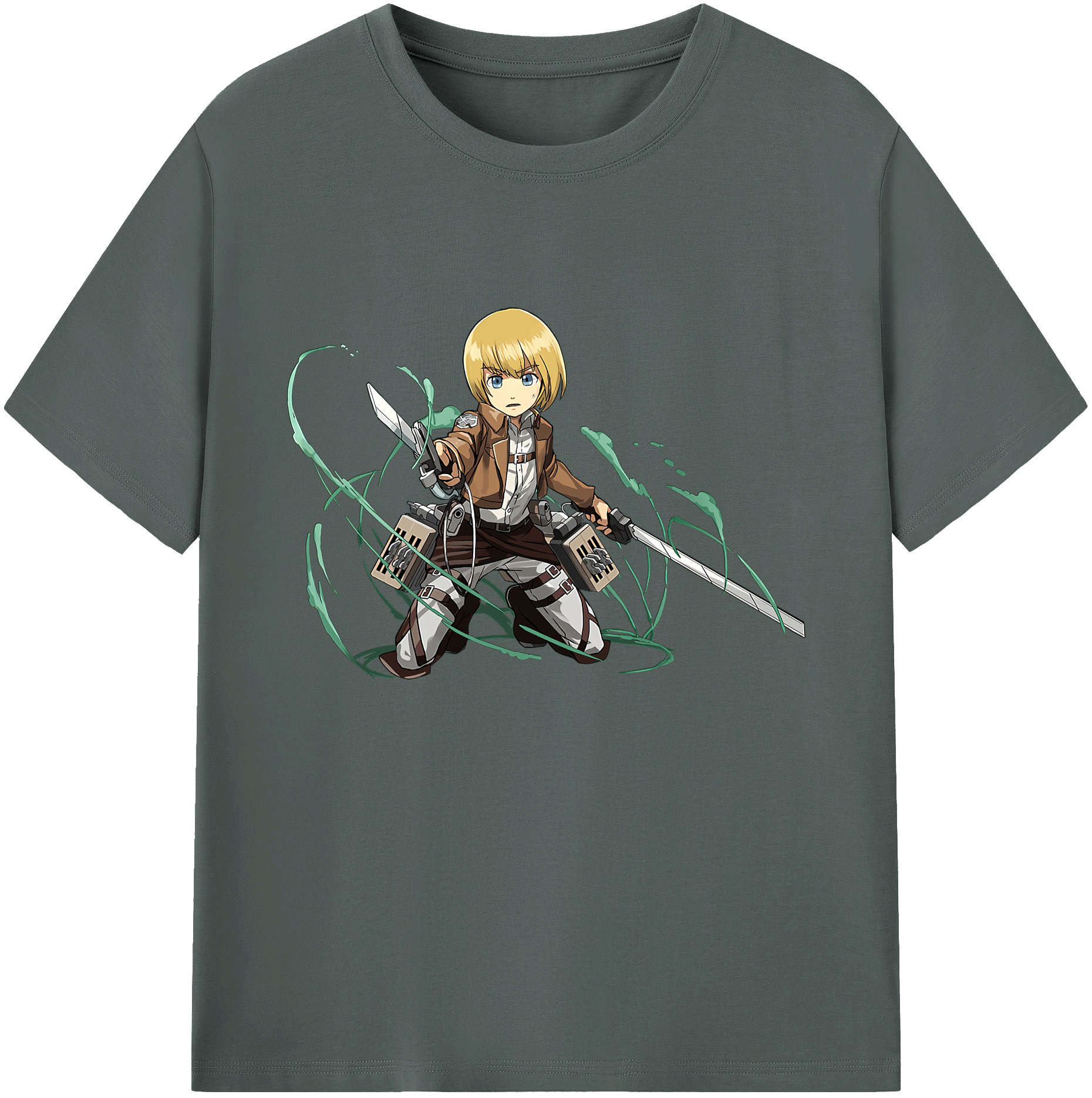 （画像用） 進撃の巨人 アルミン·アルレルト Attack on Titan Armin Arlert 綿100％ メンズ半袖Tシャツ｜肌触りやわらか＆通気性